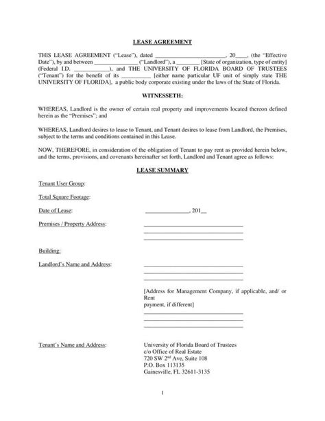 Microsoft Office Rental Agreement Template Outline